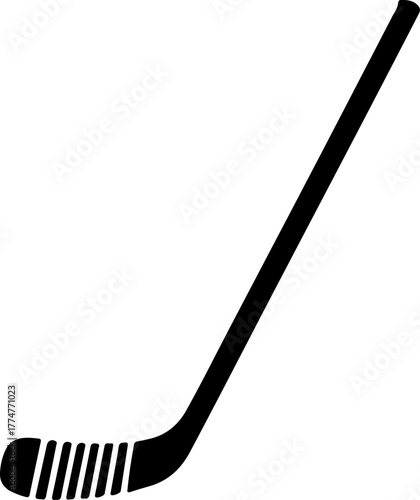 hockey stick silhouette vector illustration