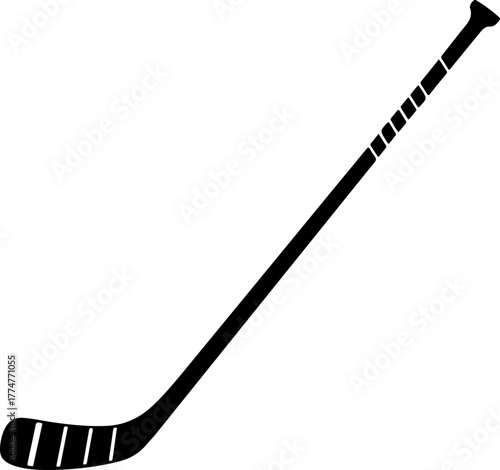 hockey stick silhouette vector illustration