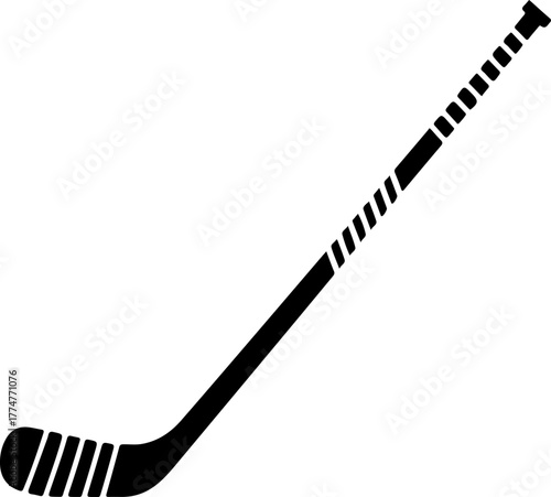 hockey stick silhouette vector illustration