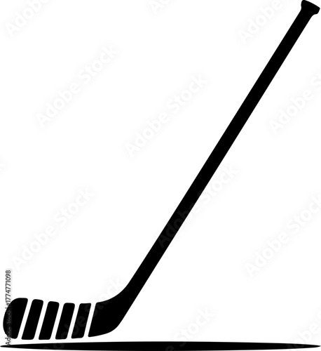 hockey stick silhouette vector illustration