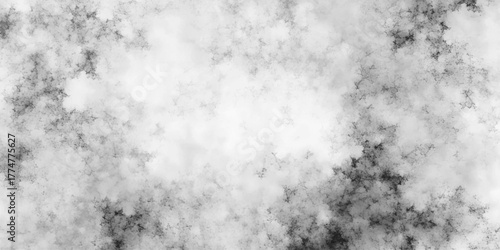 Abstract black and white grunge texture background. Dark smoke cloud noise pattern. Monochrome distressed horror dust wallpaper vector illustration