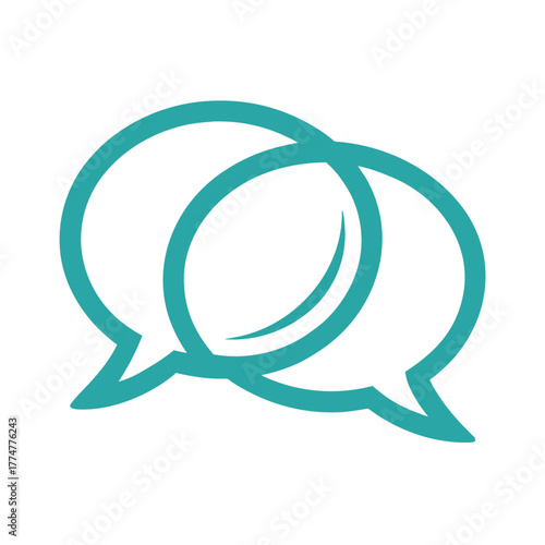 Interpersonal Communication or Chat Icon