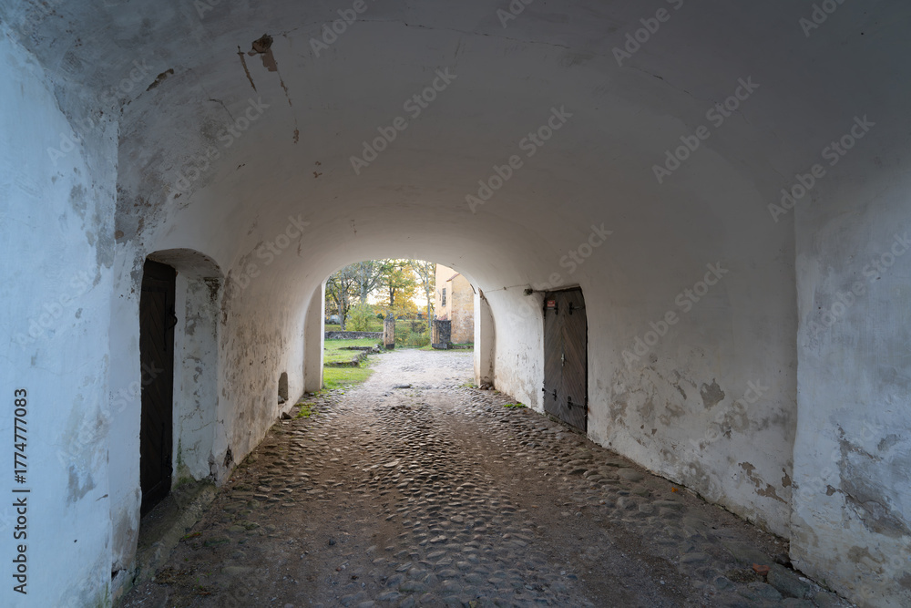 Fototapeta premium Arch at Lielstraupe Castle in Latvia