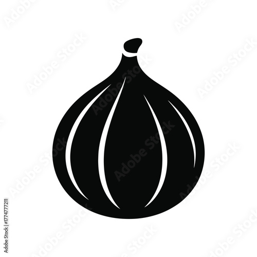 Fig vector silhouette
