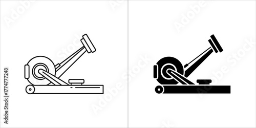 Elliptical machine icon