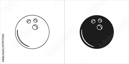 Bowling ball with three finger holes