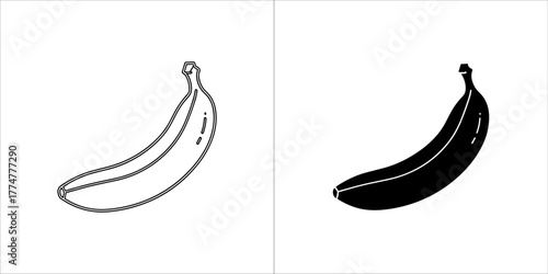 Banana icon with a cross symbol