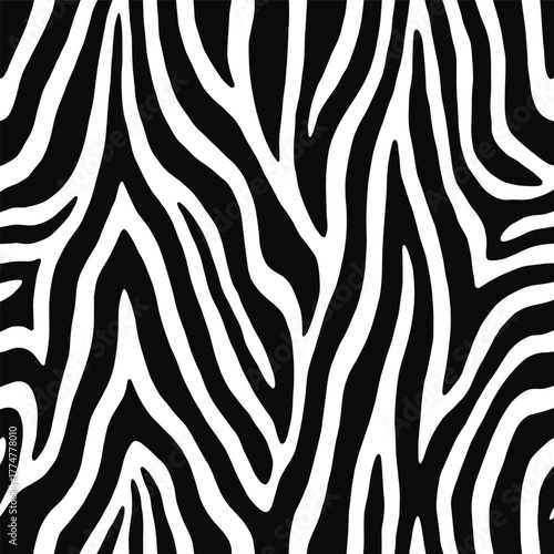 Black and white zebra stripe pattern seamless background stripes