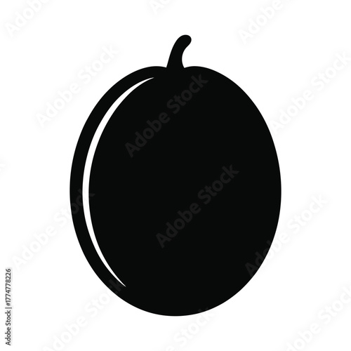 Sapodilla vector silhouette