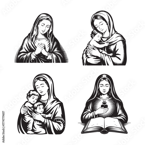 Virgin Mary Svg