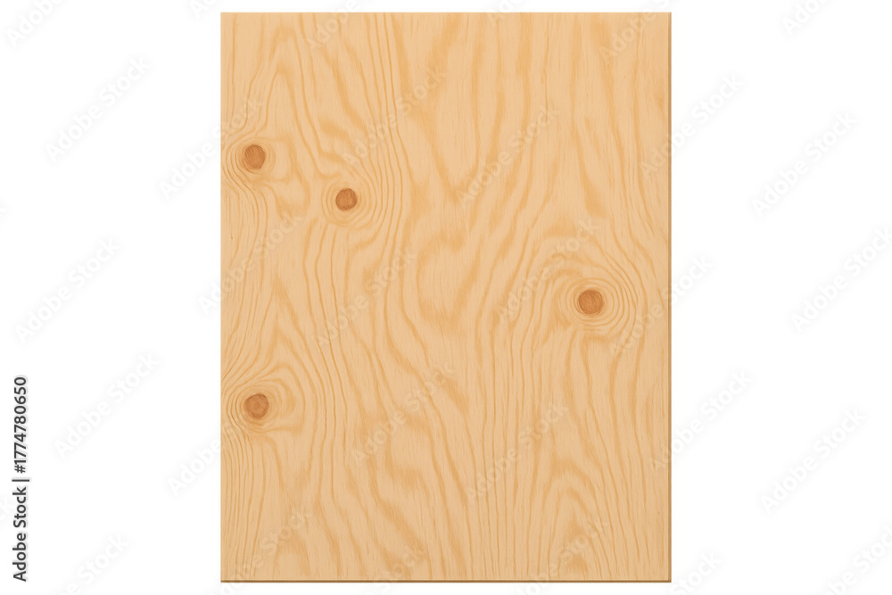 Naklejka premium Plywood sheet showing natural wood grain texture