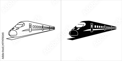 Highspeed train icons