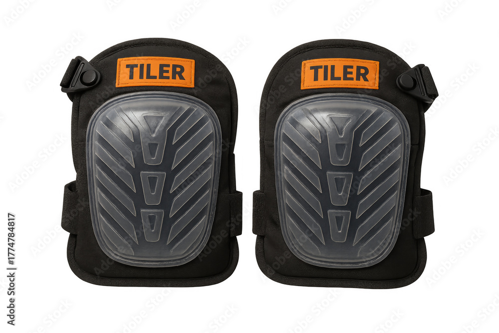 Naklejka premium Pair of tiler knee pads for work safety