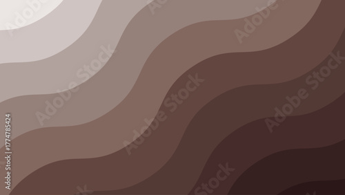 Brown topographic map with wavy lines creating a sense of depth and dimension, ideal for backgrounds and textures in earthtone designs