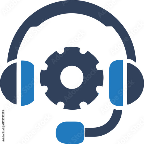 A headset and a gear symbol indicate effective technical communication is essential