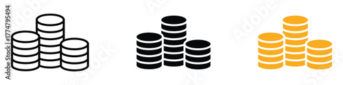 Money coin icon vector. investment, financial success and stability symbol. vector illustration.