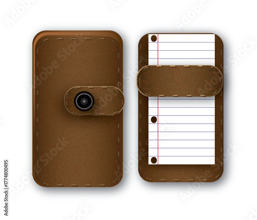 brown notebook with space for scripture on a piece of paper