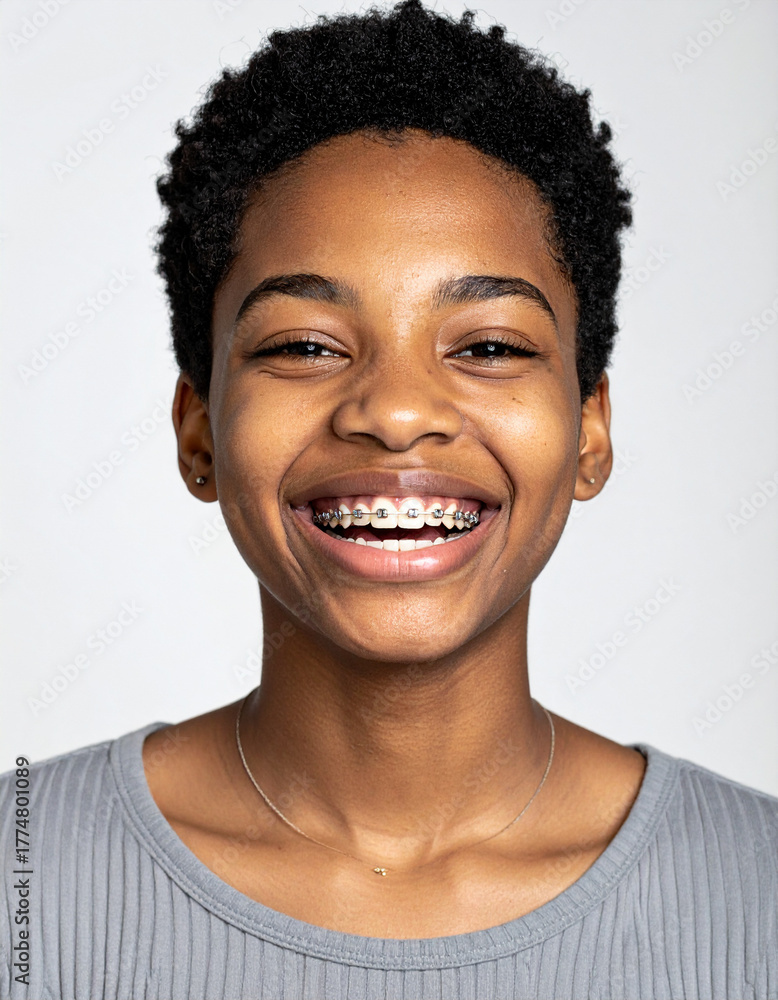 © Ranta Images - Teenage girl with braces smiling © Ranta Images - Teenage girl with braces smiling