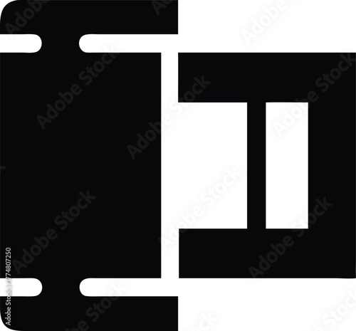 Video film roll movie cinema production vector illustration on background