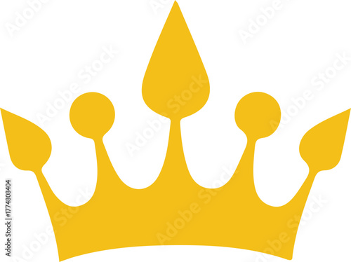 Crown icon collection. Crown symbol. Golden crown for royalty and decoration design, Elegant gold crown illustration .