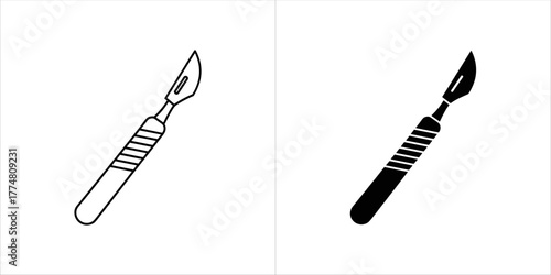Scalpel icon set