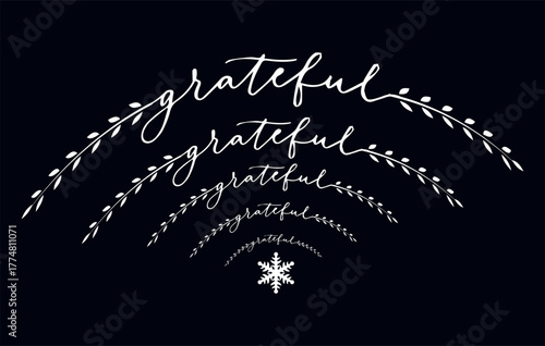 vector illustration of a grateful background,Thank you handwriting bulk lettering text vector ,Text for invitation, T- shirt design, poster, banner, Icon and Isolated,