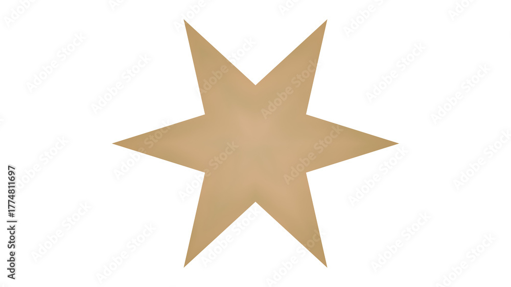 Obraz premium gold star isolated png