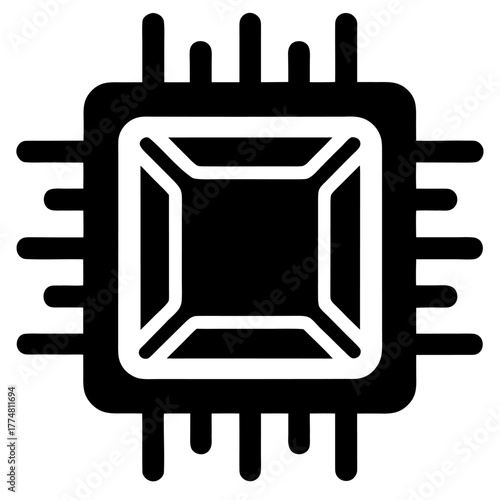 Cpu chip icon