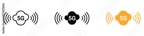 5G icon vector. technology and communication symbol. vector illustration.