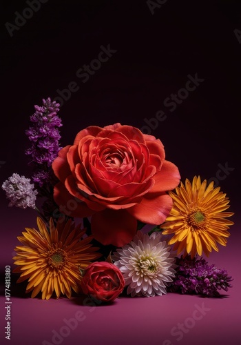 Vibrant, fresh floral arrangement highlighting the luxurious textures and colors of various seasonal blossoms with natural elegance, floral, vibrant, white