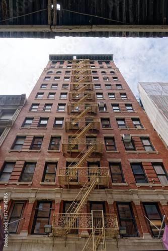 Iron Building with Brick Facade, New York City, USA