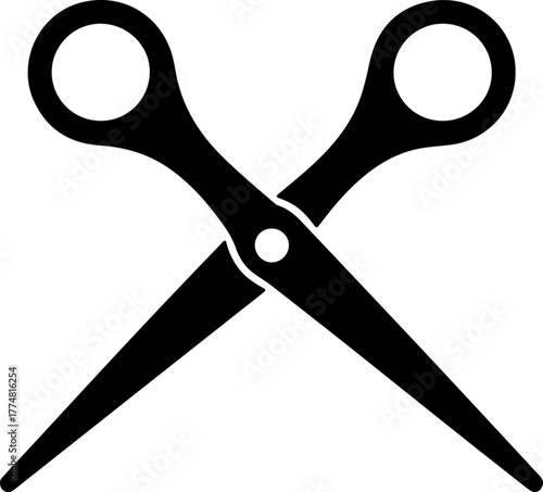 Scissor  silhouette vector illustration