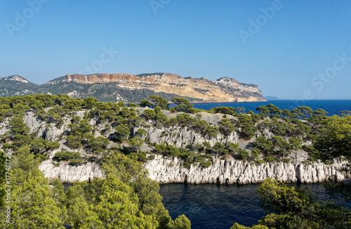 View of Calanque de Port-Pin, Cassis, Provence, France