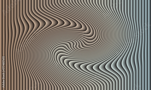 Abstract swirling vortex pattern with textured vertical lines creating a mesmerizing optical illusion