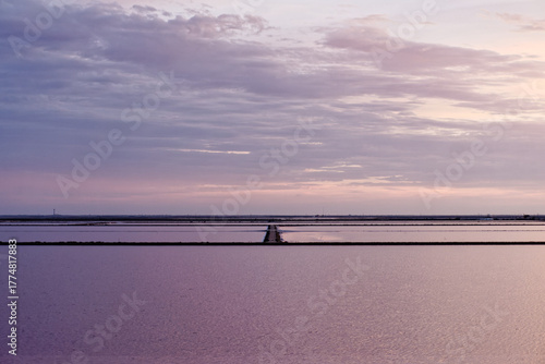 Salt pond sunset 