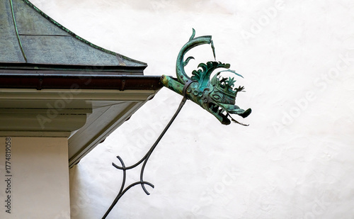 Historic gargoyle on the government building of the Canton of Lucerne in the Knight's Palace, Switzerland
