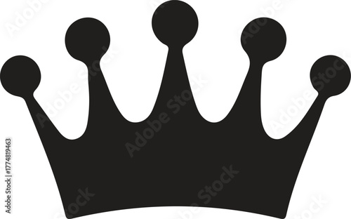 Crown illustration.Princess crown icon in flat style.