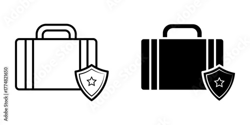bag,protector,safe,icon vector