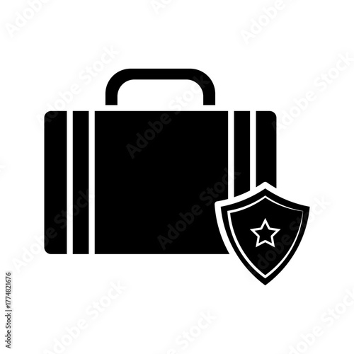 bag,protector,safe,icon vector