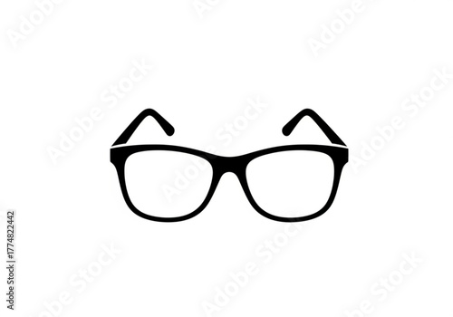 Black framed eyeglasses generative ai