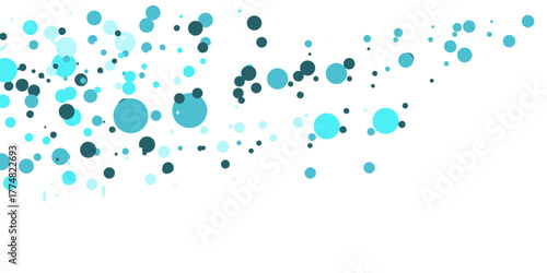 Light BLUE vector layout with circle shapes. Blurred decorative design in abstract style with bubbles. Template for your brand book.
