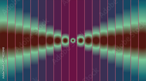 Abstract colorful vector background with lines. Abstract Neon Wave Interference Pattern. Futuristic Light Energy Visualization wallpaper. Digital Sci-Fi Aesthetic Background Design