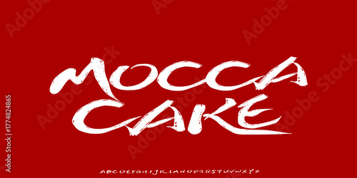 Playful decorative style font design, childish alphabet Uppercase,letters vector illustration