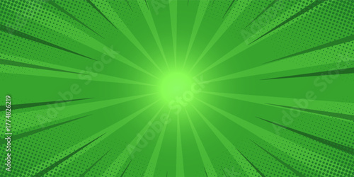 Anime Comic Background. Pop Art Style Background. Pop Up Retro Comic Background. Vector halftone illustration. Vintage background for comic superhero text, speech bubble, message.