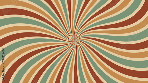 Retro Style Swirl with Warm Earth Tones for Eye Catching Backgrounds and Vintage Design Elements