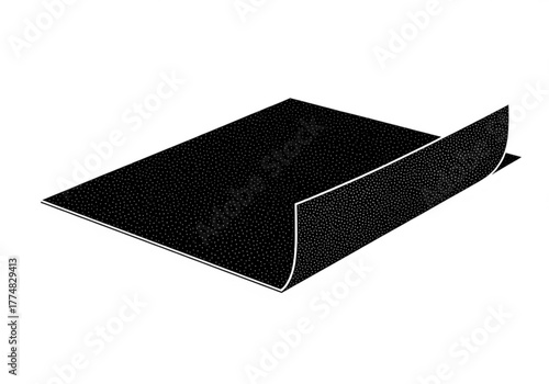 Black velcro hook and loop fastener generative ai