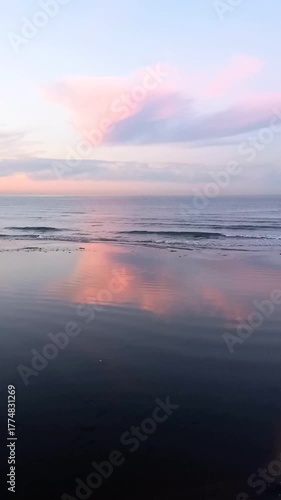 sunset over the sea, beautiful seascape