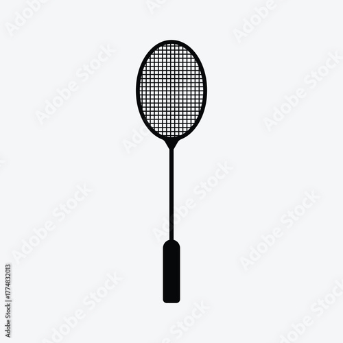 badminton racket and shuttlecock