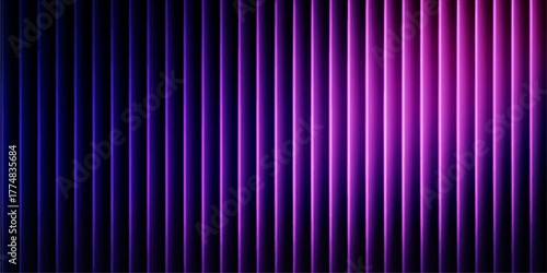 Dark abstract purple and pink striped background with a silky theater curtain texture and colorful lines for a decorative stage backdrop design