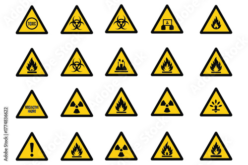 Safety First — Universal Hazard and Caution Warning Signs